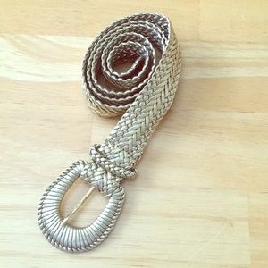 Braided gold belt